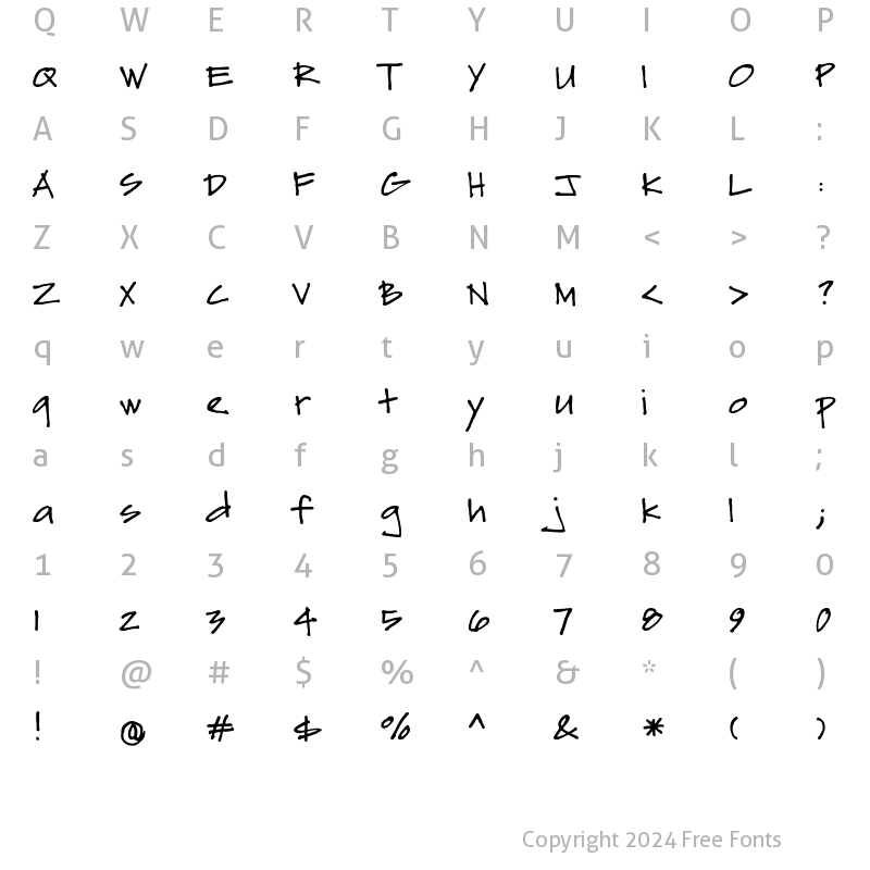 Character Map of Sydfonts Regular