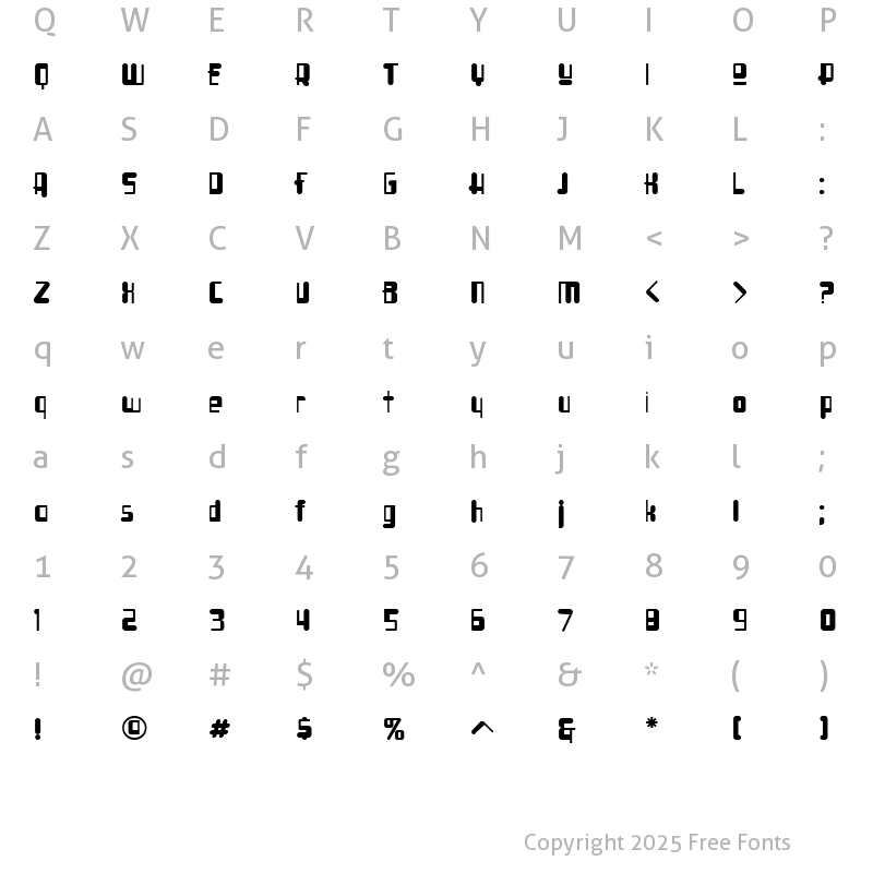 Character Map of Syllogon ICG Soft Regular