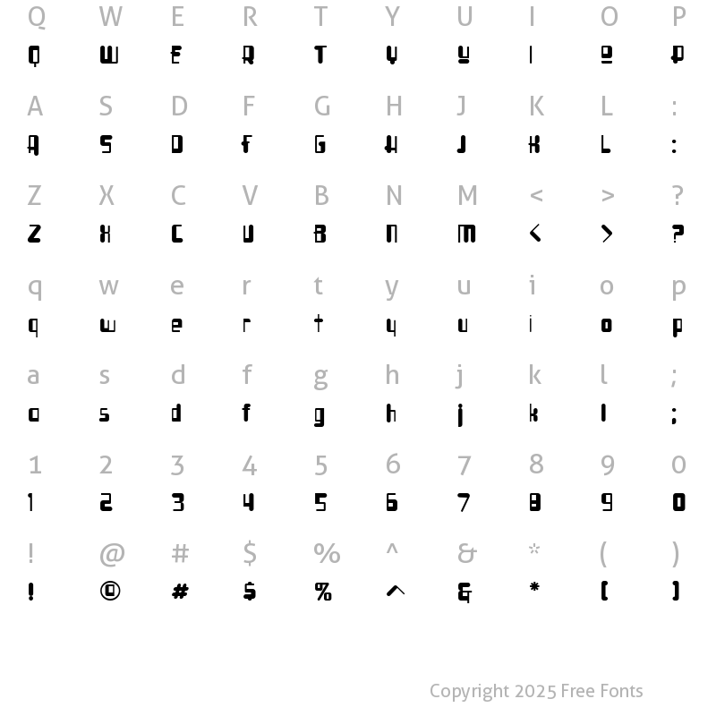 Character Map of SyllogonICG Soft