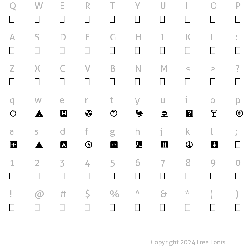 Character Map of Symbolix Regular