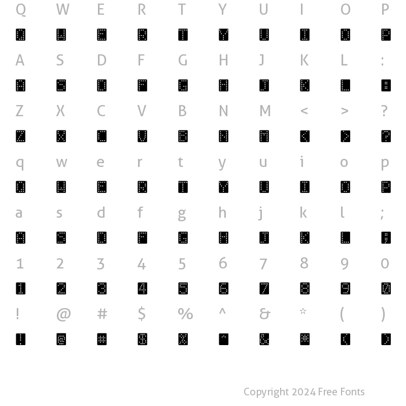 Character Map of Tableau Regular