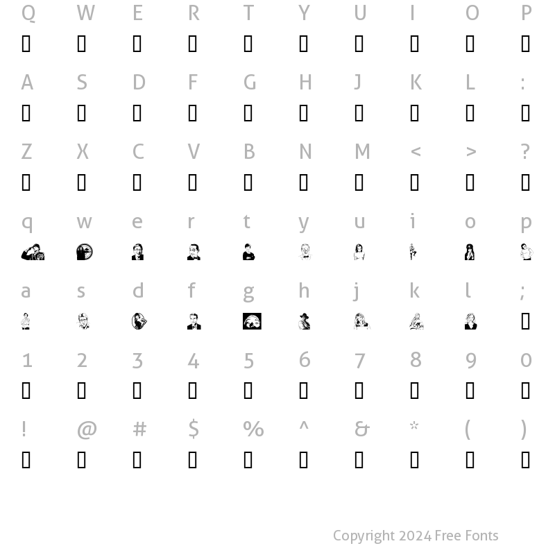 Character Map of Tabloid One Regular