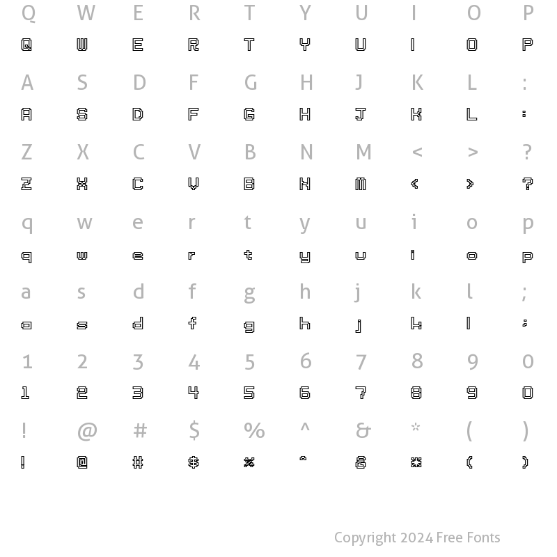 Character Map of tama ss01b Regular