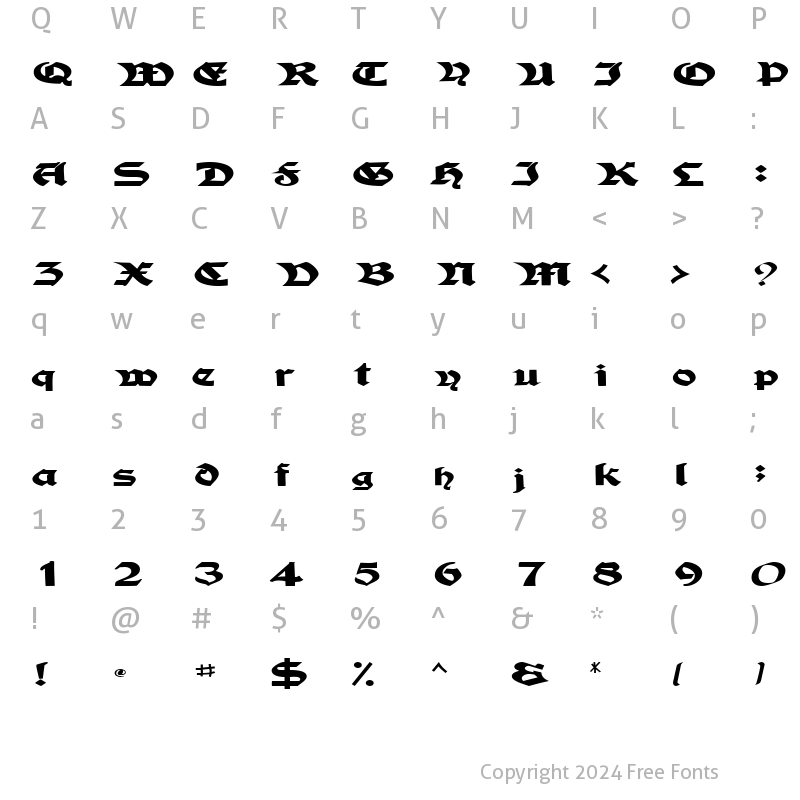 Character Map of TampicoSSK Bold