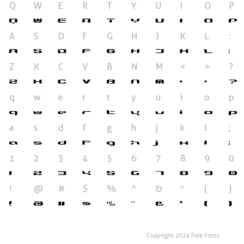 Character Map of TeknikohlRemix01 Normal