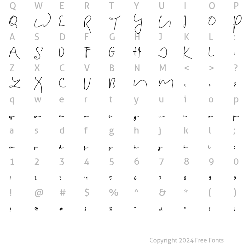 Character Map of Terecia Regular