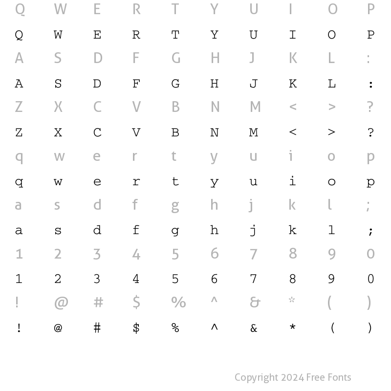 Character Map of Thabit Regular