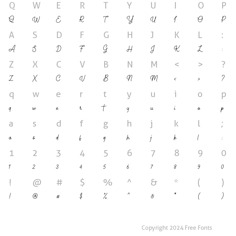 Character Map of The Date Line Regular