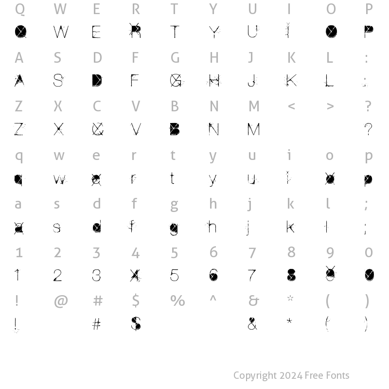 Character Map of the Poison Regular