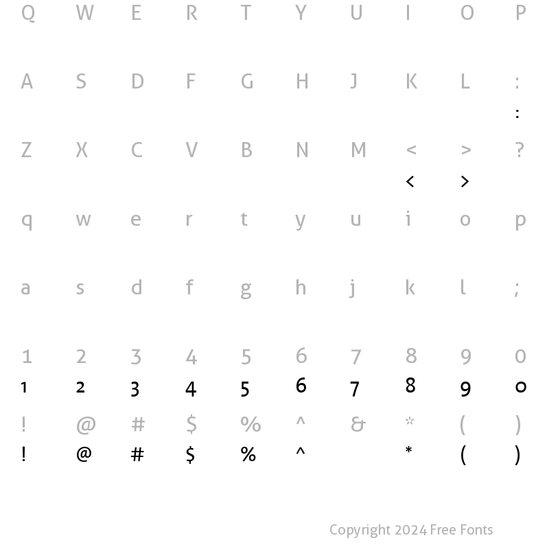 Character Map of TheMixArab Regular