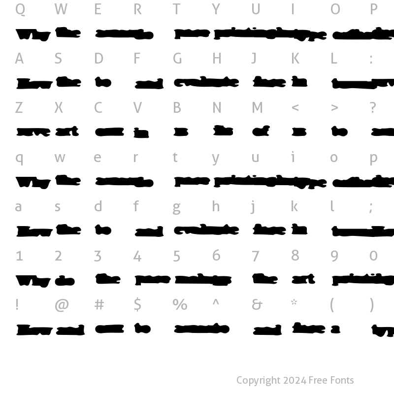 Character Map of ThePrintedWord Medium