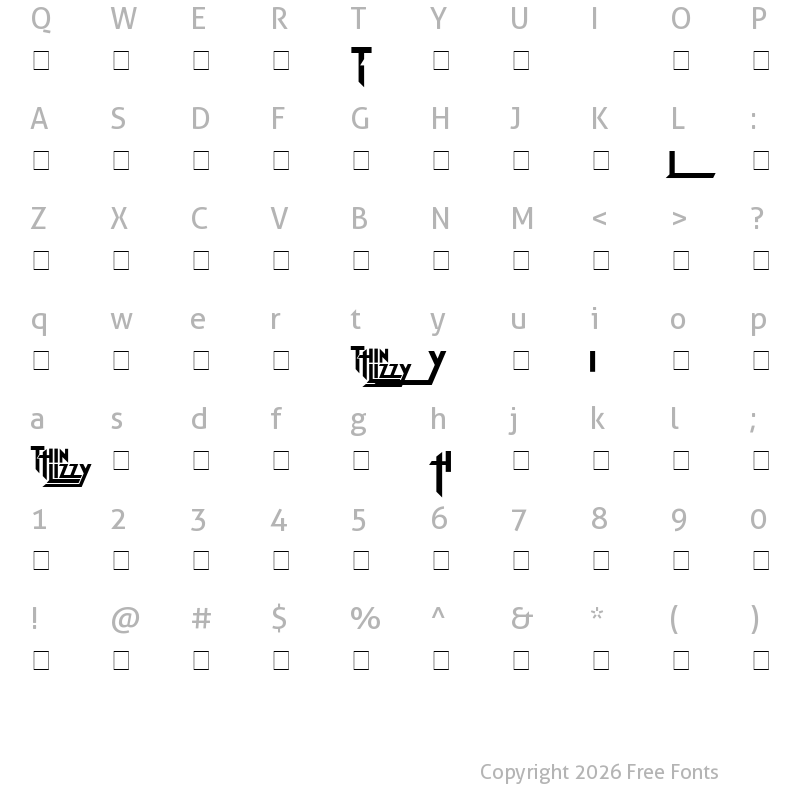 Thin Lizzy Jailbreak Download For Free At Free Fonts Free Fonts