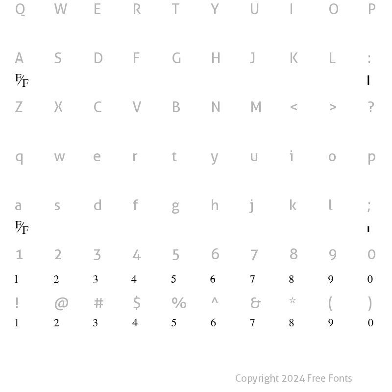 Character Map of TimeFraction-E Regular