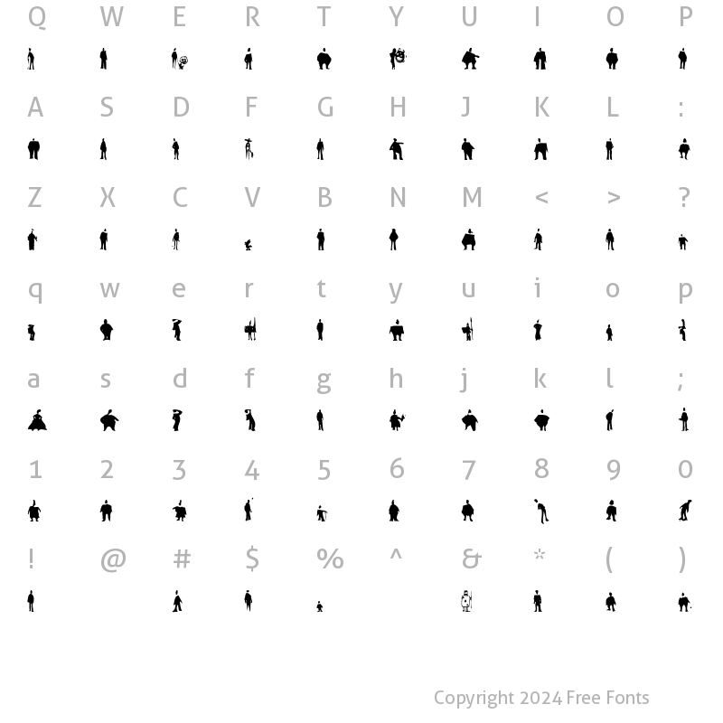 Character Map of Tiparracus Regular