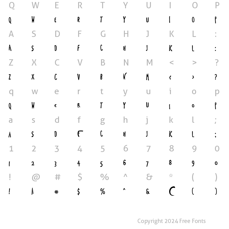 Character Map of TLPierreBonnard Medium