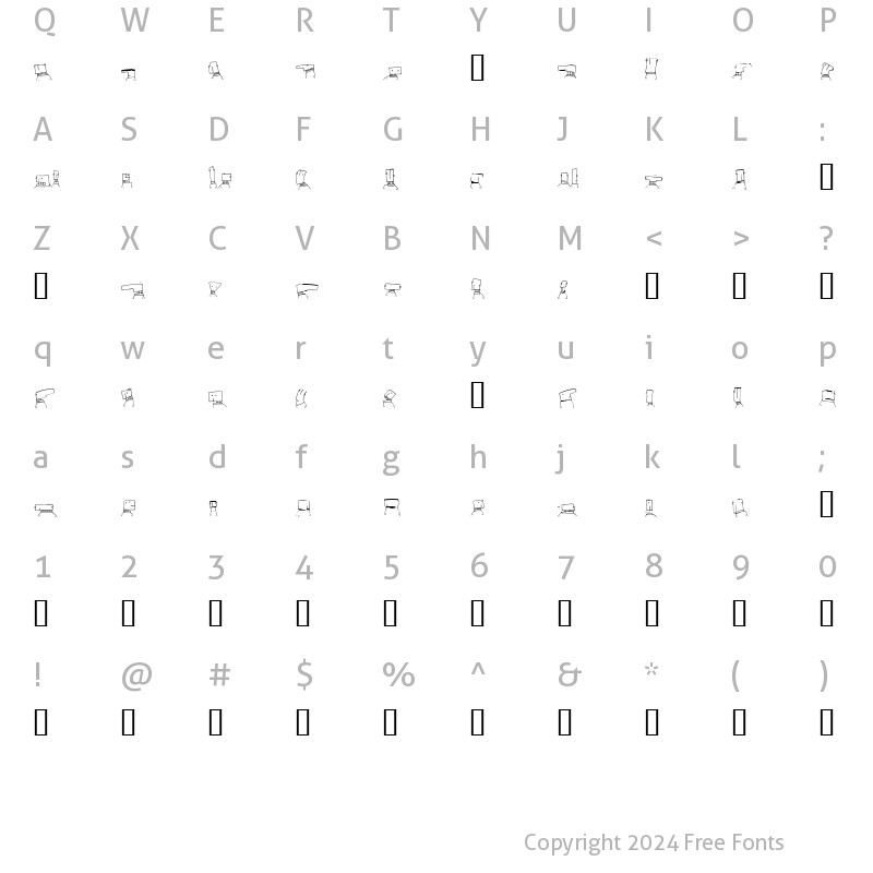 Character Map of Toastheads Regular