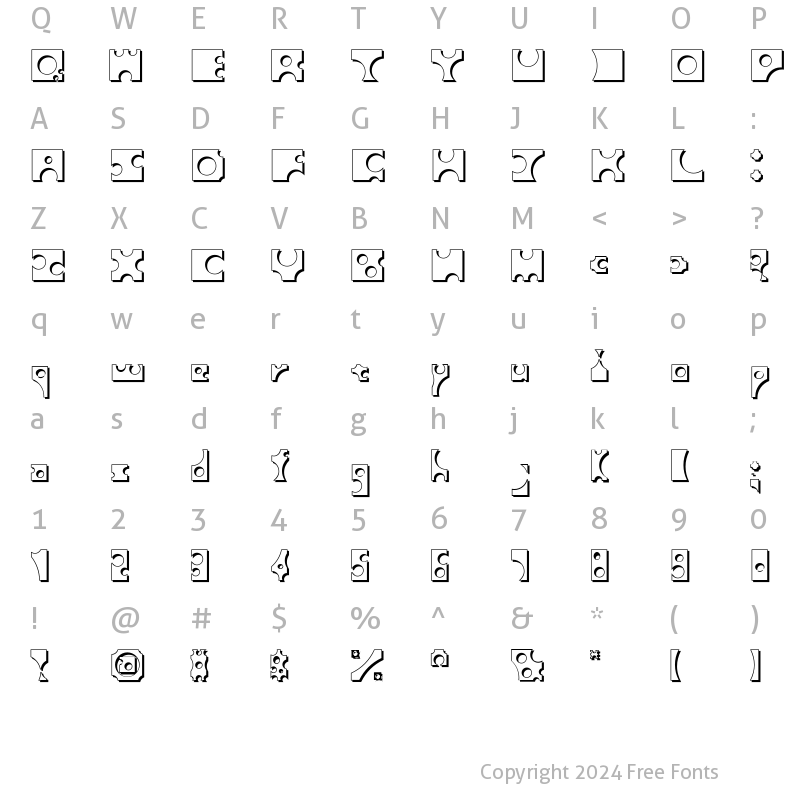 Character Map of Toolego-Shadow Regular