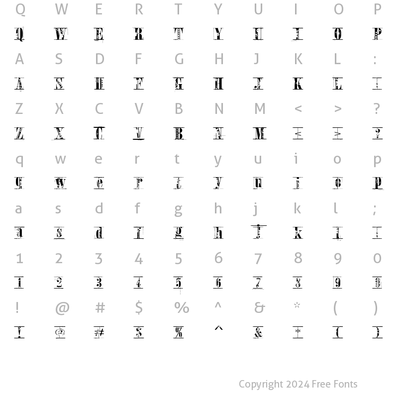 Character Map of Toreador Medium