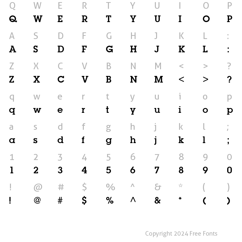 Character Map of Torrent Graphic SSi Semi Bold