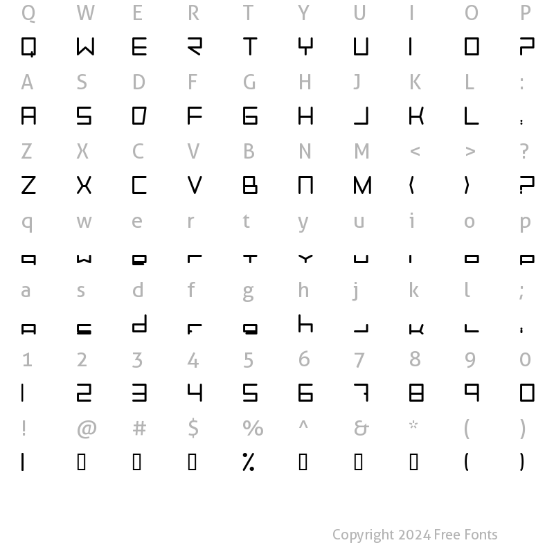 Character Map of Trancemission Bold