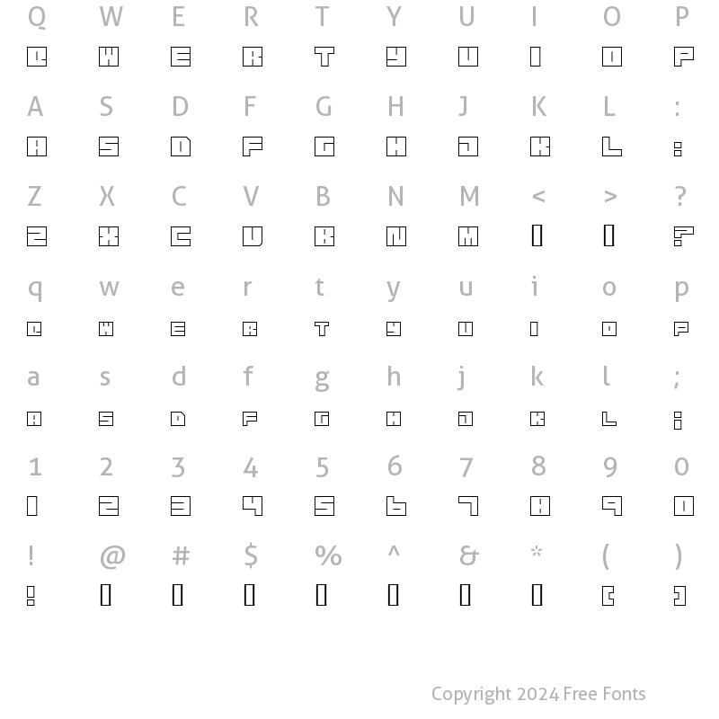 Character Map of Transuranium Regular