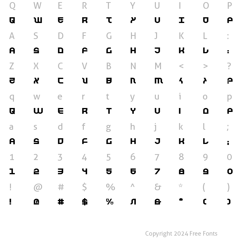 Character Map of Trek Trooper Expanded Expanded