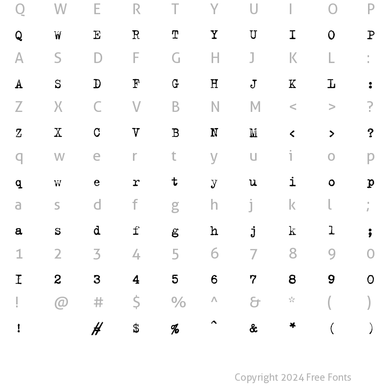 Character Map of TrixieCyrG-Plain Regular