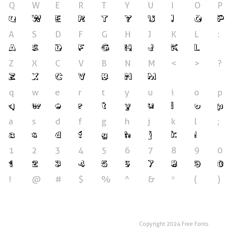 Character Map of Troglodyte Troglodyte