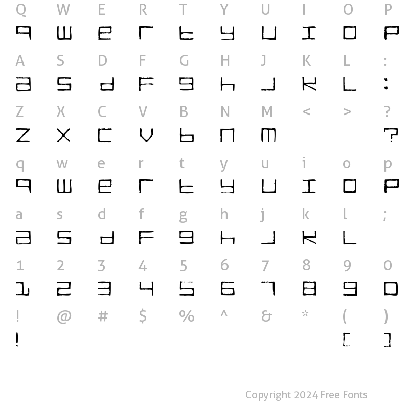 Character Map of TRUCKTransmission Regular