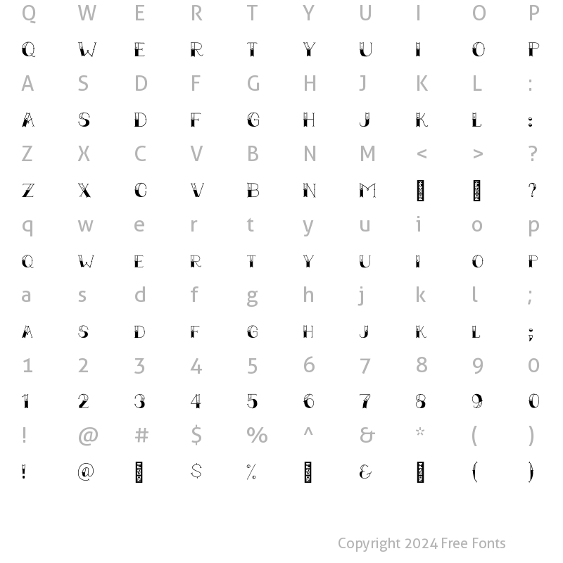 Character Map of TrueMama Bold