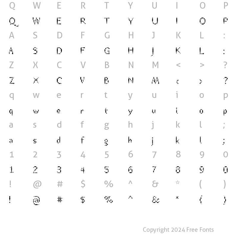 Character Map of TTRheostatCelsius Medium