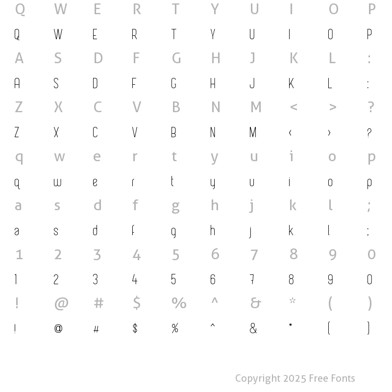 Character Map of Tugboat Regular