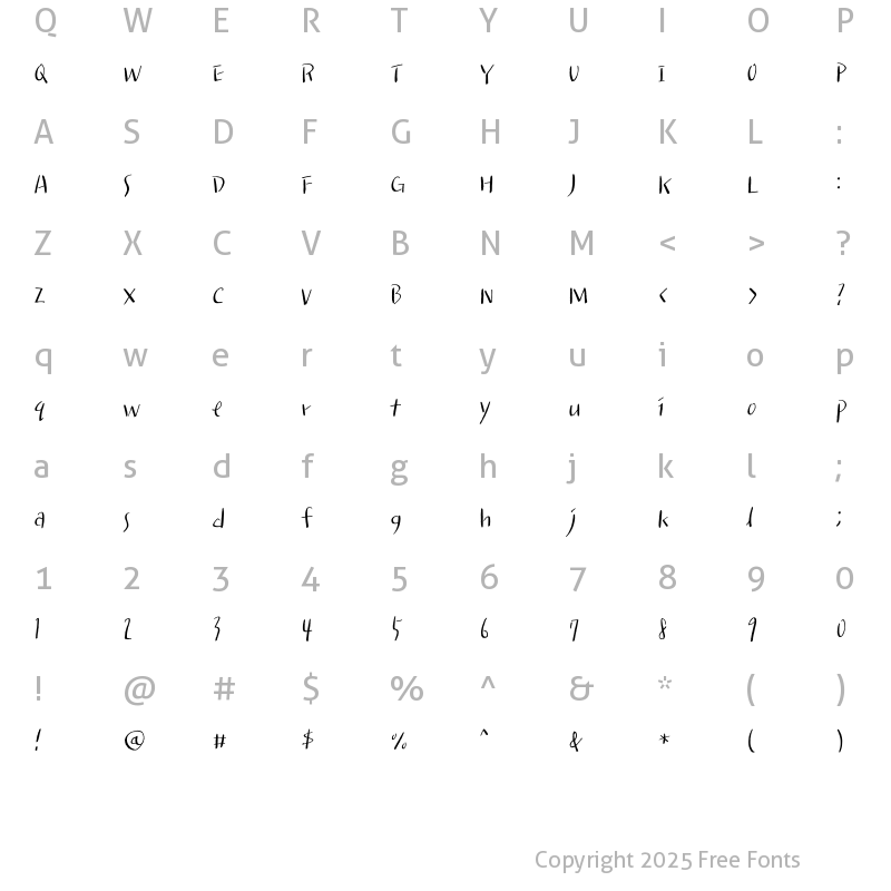 Character Map of tvN Enjoystories Light