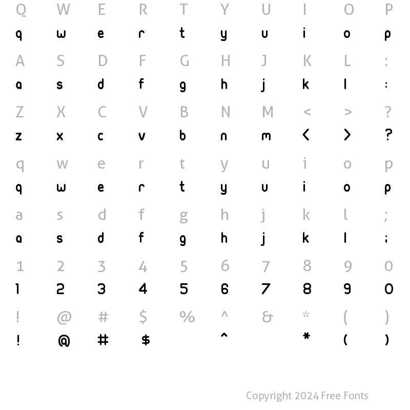 Character Map of Ubuntu-Title Ubuntu-Title