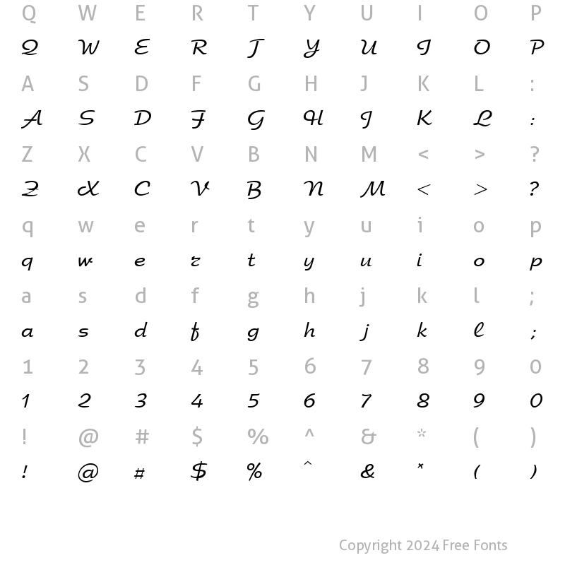 Character Map of Uk_Arbat Regular