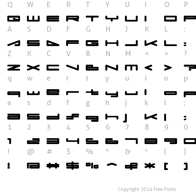 Character Map of umop Regular