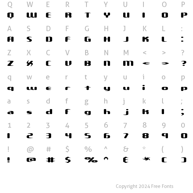 Character Map of Unexplored Galaxies W BRK Regular