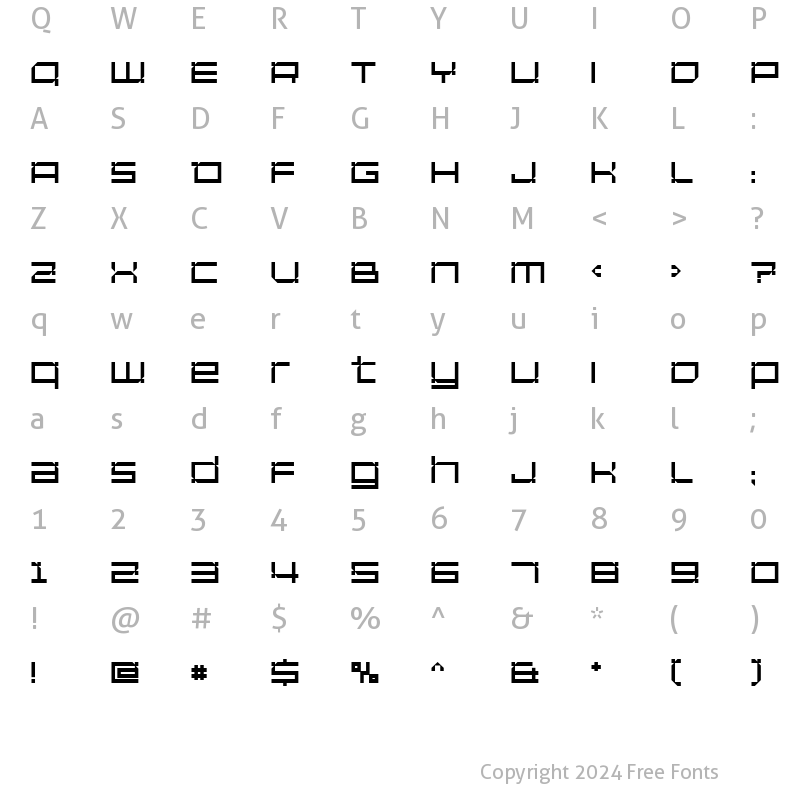 Character Map of Unfinished SemiBold