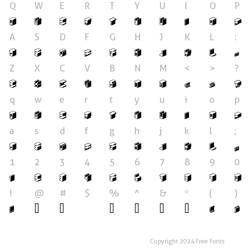 Character Map of Unicode 0024 Regular