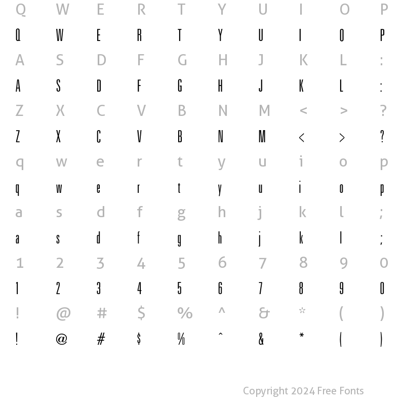 Character Map of Uniform UltraCond Regular