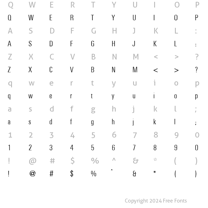 Character Map of UniversalCLDB Normal