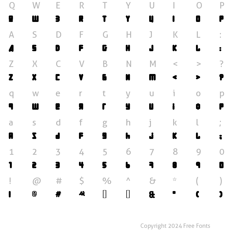 Character Map of URALphat Regular