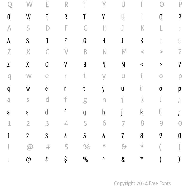 Character Map of URW DIN Arabic Cond Medium