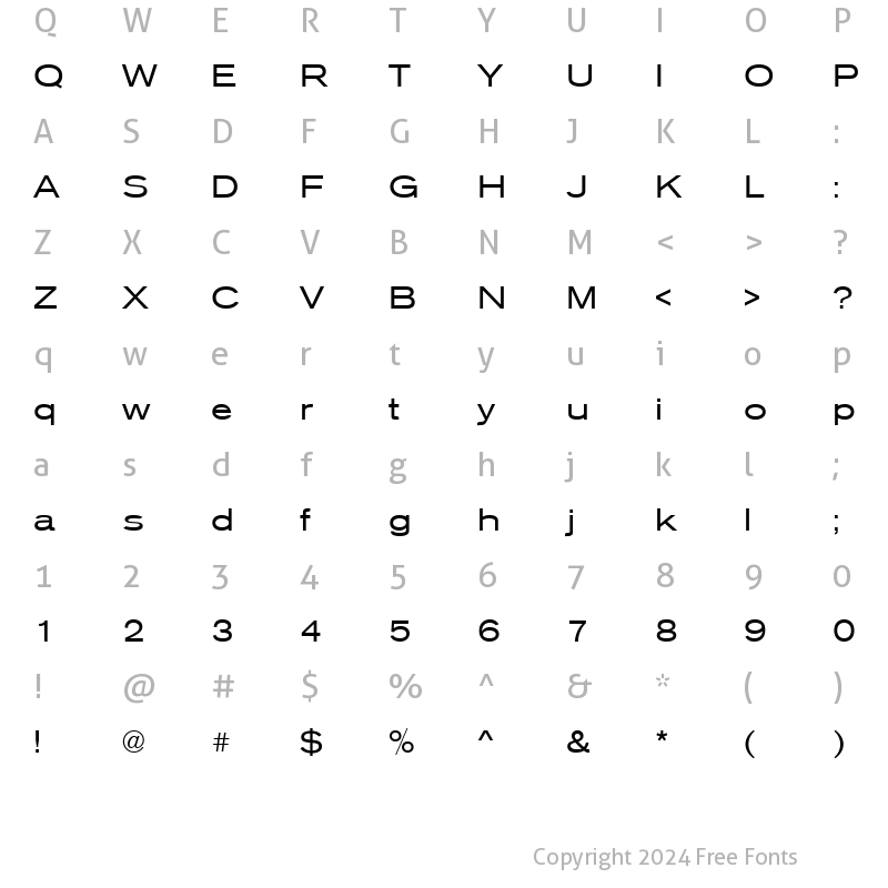 Character Map of URWAccidaliaTExt Regular