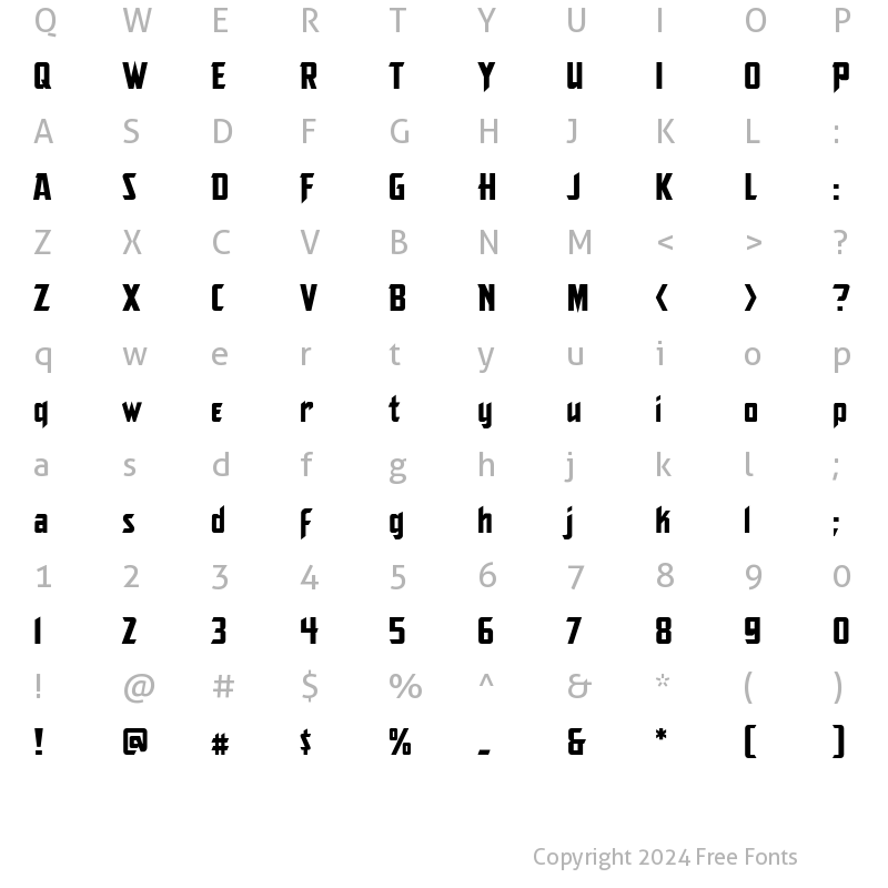 Character Map of v_CCTheStorySoFar Regular