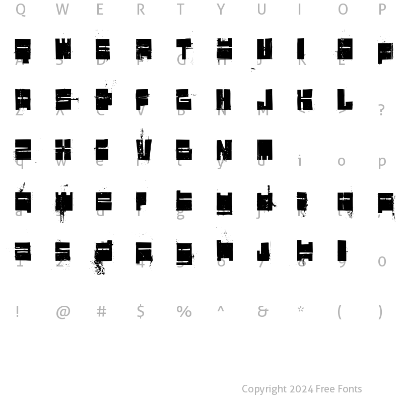 Character Map of Valimo RMX Regular