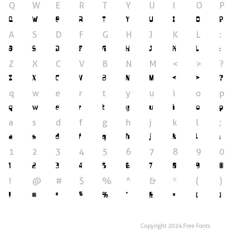 Character Map of Vectroid Regular