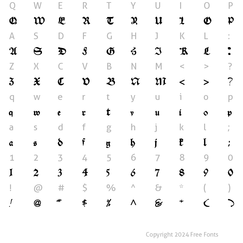 Character Map of VelascoSSK Bold