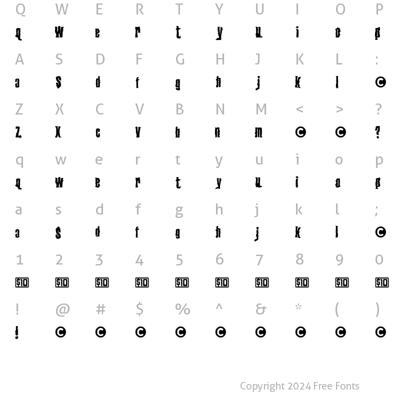 Character Map of Venereal Disease