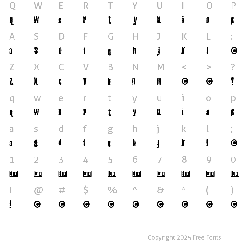 Character Map of Venereal Disease Disease